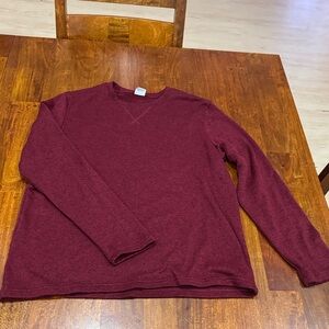 Croft & Barrow Burgundy Long Sleeve Sweater